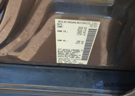 2015 Nissan Altima 2.5 Sv из США, поврежденный, VIN 1N4AL3AP9FC251914